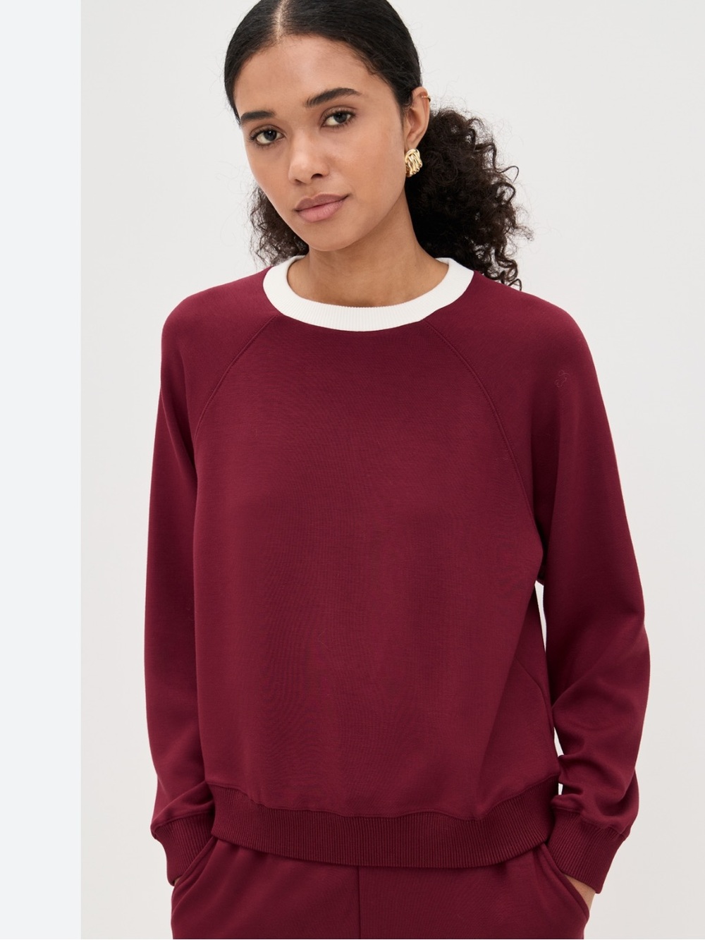 Le Bop Women's Helene Sweatshirt in Merlot